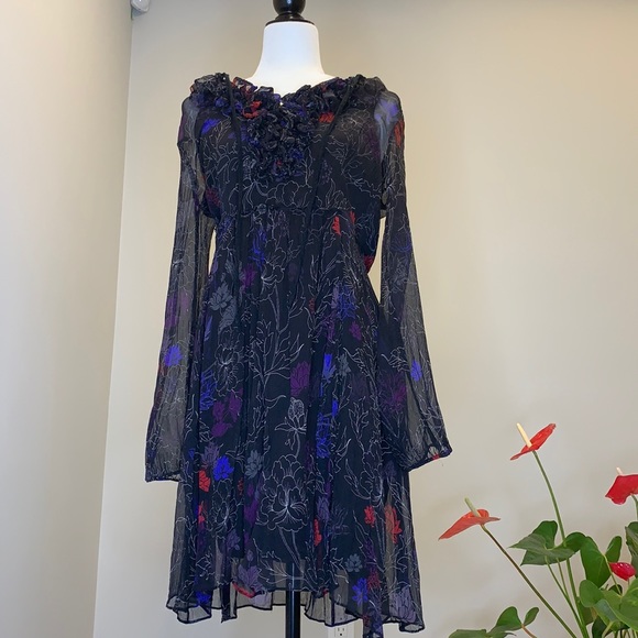 Elie Tahari, black dress, size 10 - Picture 1 of 6